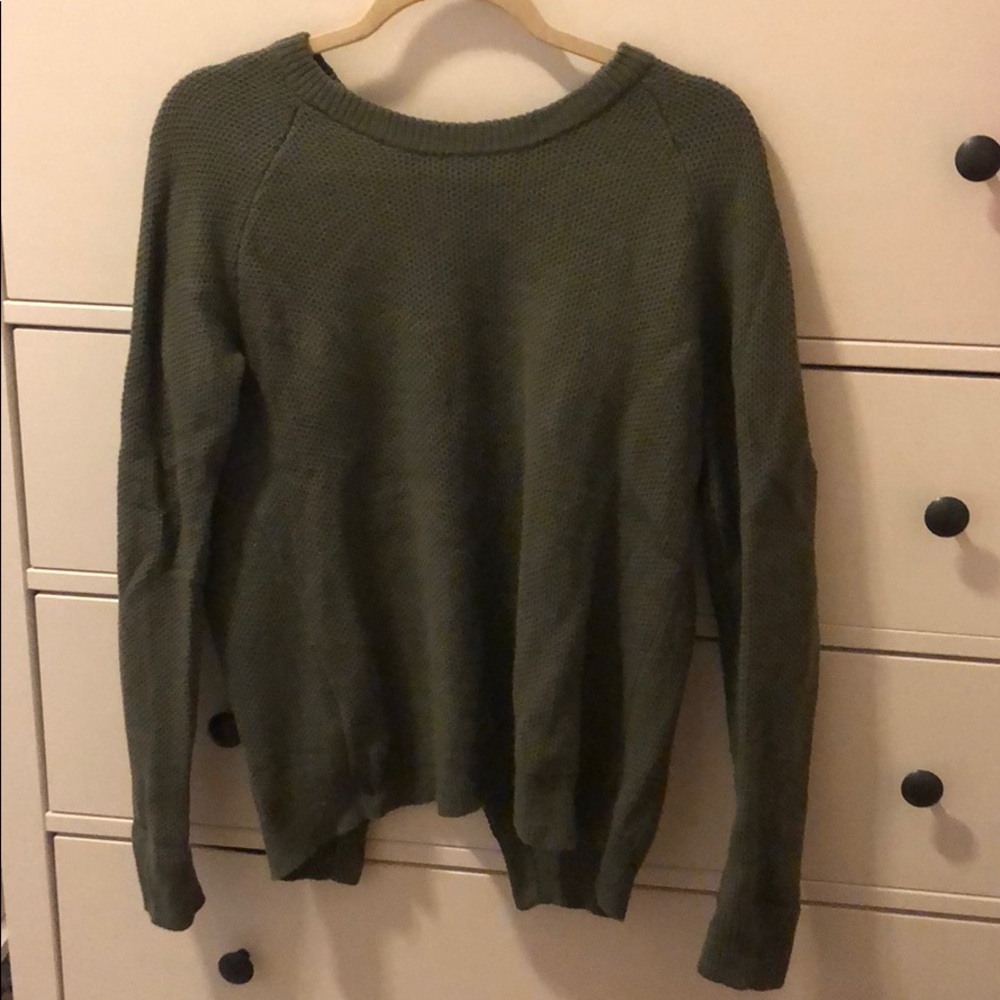 Women’s Madewell Army Green Crossback Sweater